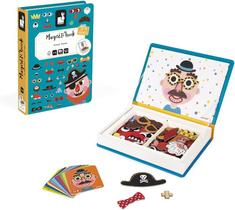 Brinquedo Educativo Livro Magnético Crazy Faces Personagens