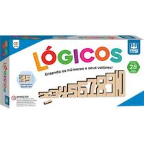 Brinquedo Educativo Lógicos Madeira 28 números Nig Brinquedos
