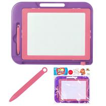 Brinquedo Educativo Lousa Mágica Infantil Grande 28x22 Magnética Com Caneta Para Desenhar