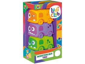 Brinquedo Educativo Ludi Club Monster Bus Trio - Usual Brinquedos 3 Peças