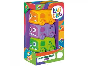 Brinquedo Educativo Ludi Club Monster Bus Trio - Usual Brinquedos 3 Peças