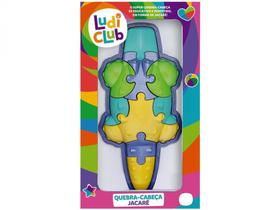 Brinquedo Educativo Ludi Club Quebra-cabeça Jacar - Usual Brinquedos 9 Peças