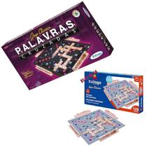 Brinquedo Educativo Madeira Jogo Palavras Cruzadas Xalingo