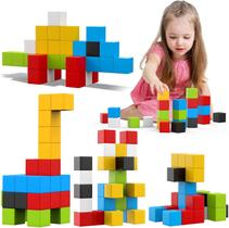 Brinquedo educativo Magnetic Blocks Brociese Kids 36 unidades para crianças de 3 a 12 anos