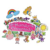 Brinquedo Educativo Magnético Faz de Conta Mundo Encantado - Carimbras