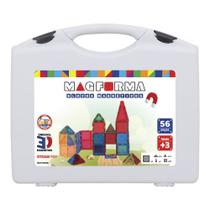 Brinquedo Educativo Magnético Magforma 56 peças mistas STEAM Brinquedo Educativo Magnético Magforma 56 peças mistas STEAM