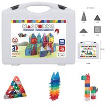 Brinquedo Educativo Magnético Magforma Maleta 90 Peças STEAM Brinquedo Educativo Magnético Magforma Maleta 90 Peças STEAM