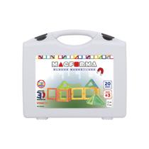 Brinquedo Educativo Magnético Magforma Maleta Vazado 20 Peça Quantidade de peças:20