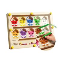 Brinquedo Educativo Magnético Para Crianças De 3-4 Anos, Quebra-Cabeça Montessori Com Bola Andante