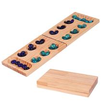 Brinquedo educativo Mancala Game Wooden Pine Gem para crianças Brinquedo educativo Mancala Game Wooden Pine Gem para crianças