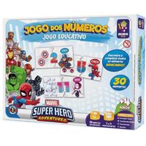 Brinquedo educativo marvel jogo dos numeros 60peca mimo unidade Brinquedo educativo marvel jogo dos numeros 60peca mimo unidade