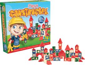 Brinquedo Educativo Mega Construção 76 Peças