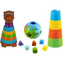 Brinquedo Educativo Mega KIT Kapi Torre Capivara e Bola