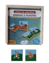 Brinquedo Educativo Memória de Animais e seus Filhotes