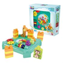Brinquedo Educativo Mesinha Da Hora Dismat Colorida 28 PeÇas Brinquedo Educativo Mesinha Da Hora Dismat Colorida 28 PeÇas