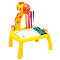Brinquedo Educativo Mesinha Projetora Girafa Para Colorir Desenhar Infantil