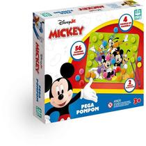 Brinquedo Educativo Mickey Pega Pompom Com Placas, Pinças E Pompons Brinquedo Educativo Mickey Pega Pompom Com Placas, Pinças E Pompons