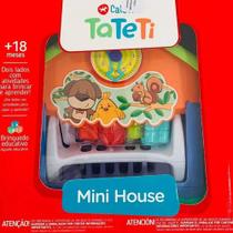 Brinquedo Educativo Mini House Tateti Brinquedos Azul 18m+ 847