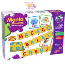 Brinquedo Educativo Monta Palavras Pedagógico Infantil Elka