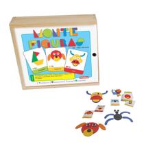 Brinquedo Educativo Monte Figuras Bichos Rostos Objetos