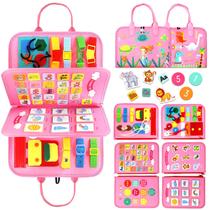 Brinquedo educativo Montessori Busy Board Qizfun de 1 a 4 anos