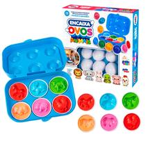 Brinquedo Educativo Montessori Caixa De Ovos Para Encaixar Animais Coloridos Brinquedo Educativo Montessori Caixa De Ovos Para Encaixar Animais Coloridos