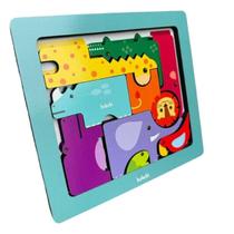 Brinquedo Educativo Montessori Empilhar Animais E Montar