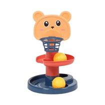 Brinquedo Educativo Montessori Para Bebês, Torre De Bolas Rolantes, Trilha De Empilhamento Para