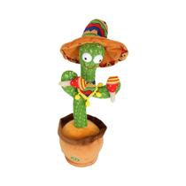 Brinquedo Educativo Musical Cacto Que Fala, Canta E Dança Com Luzes Para Crianças De 0 a 3 Anos
