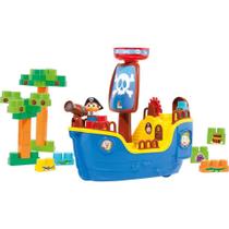 Brinquedo Educativo Navio Pirata BABY LAND C/30BLO Brinquedo Educativo Navio Pirata BABY LAND C/30BLO