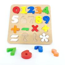 Brinquedo Educativo Números em MDF Brinquedo Educativo Números em MDF