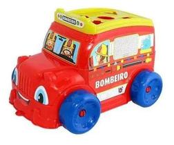 Brinquedo Educativo Onibus Happy Bus + 5 Blocos Interativas Infantil