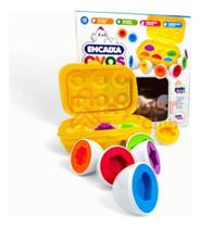 Brinquedo Educativo Ovos Encaixar Formas E Cores Montessori - hyper Club Brinquedo Educativo Ovos Encaixar Formas E Cores Montessori - hyper Club