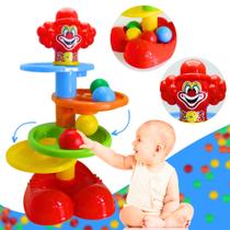 Brinquedo Educativo Palhaço Bolinhas Montar Criança +6 Meses - Palhaço PomPom