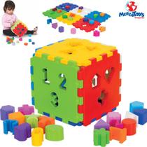 Brinquedo Educativo para Bebê Encaixar Montar Cubo Didático