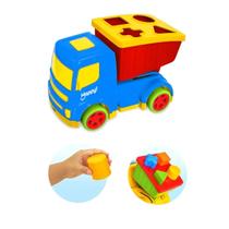 Brinquedo Educativo para Bebês Coleção happy Caminhão didático - Usual Brinquedos