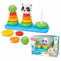 Brinquedo Educativo Para Bebês Jogo De Argolas Baby Play Trio
