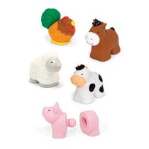 Brinquedo educativo para bebês Melissa & Doug Pop Blocs Farm Animals