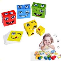 Brinquedo Educativo Pedagógico Infantil Cubo Das Emoções