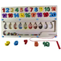 Brinquedo Educativo Pedagógico Montessori Labirinto Magnético - Tabuleiro Letras Números