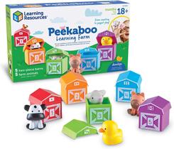 Brinquedo educativo Peekaboo, 10 peças com contagem, classificação e correspondência + fantoche de dedo japonês. Presente de Páscoa