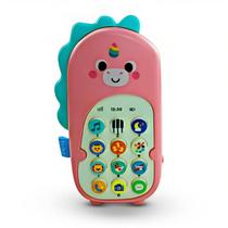 Brinquedo Educativo Phone Bilíngue Infantil Unicórnio Rosa 17092 - Buba