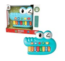 Brinquedo Educativo Piano Musical Crocodilo - Braskit