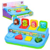 Brinquedo Educativo Pop Up Animais Com Luz E Sons - Castela Brinquedo Educativo Pop Up Animais Com Luz E Sons - Castela