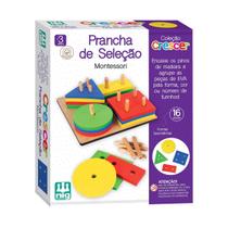 Brinquedo Educativo Prancha de Seleção Montessori - Nig Brinquedos