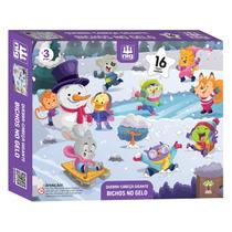 Brinquedo Educativo Puzzle Gigante Bichos No Gelo Com Peças Grandes Para Crianças