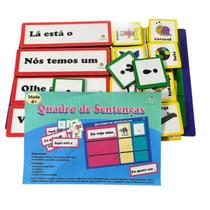 Brinquedo Educativo Quadro De Sentenças - Em Madeira