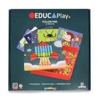 Brinquedo Educativo Quebra Cabeça 12 Desafios Follow Pins