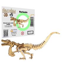 Brinquedo Educativo Quebra Cabeça 3D Dinossauro Barionix Mdf