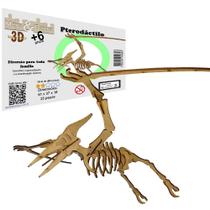 Brinquedo Educativo Quebra Cabeça 3d Dinossauro Pterodáctilo Mdf